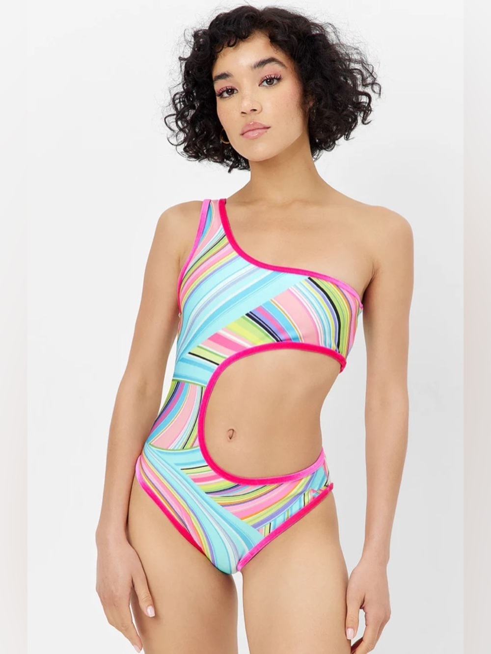 NWOT Frankie's Bikinis Cash Shine One Piece Swimsuit